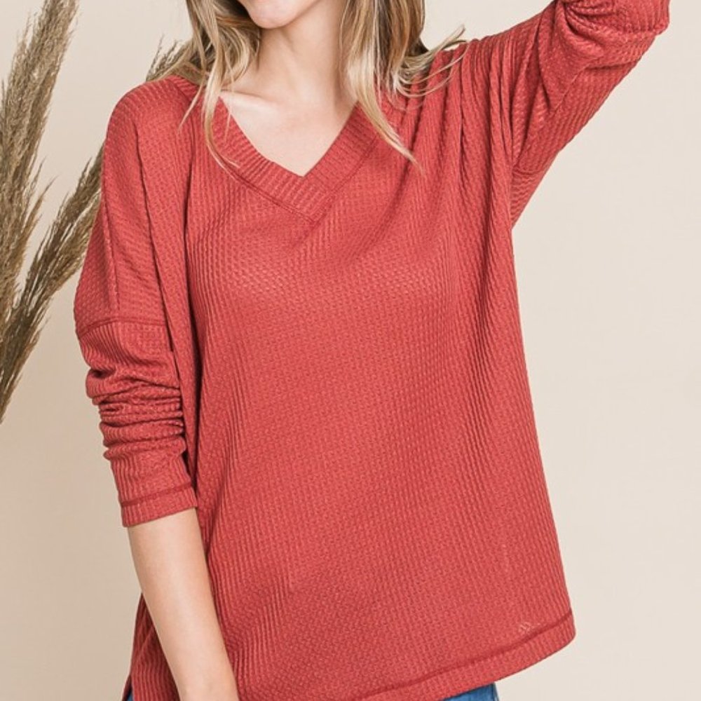 Waffe Knit Top